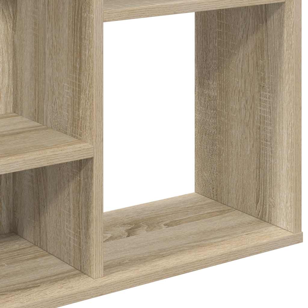 Room Divider/Book Cabinet Sonoma Oak 100x24x140 cm Engineered Wood