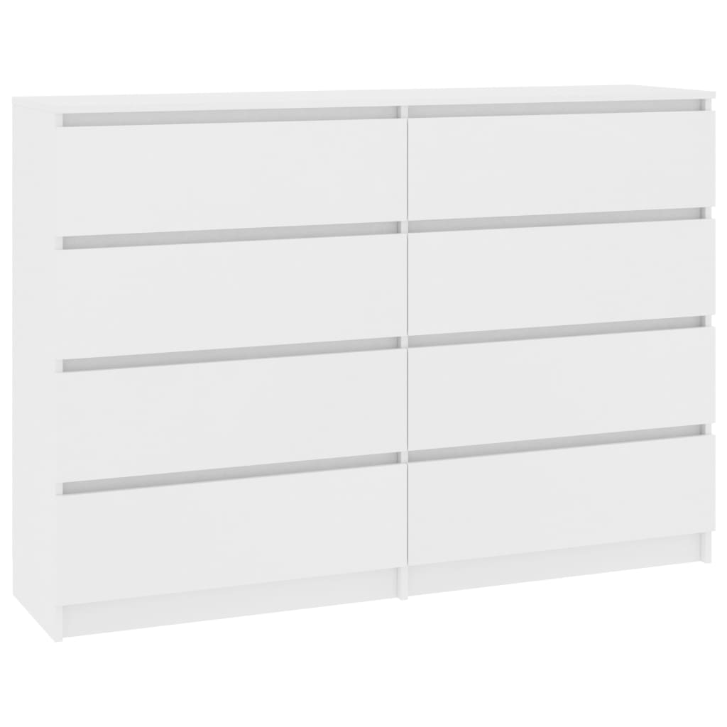 Sideboard White 140x35x99 cm Engineered Wood