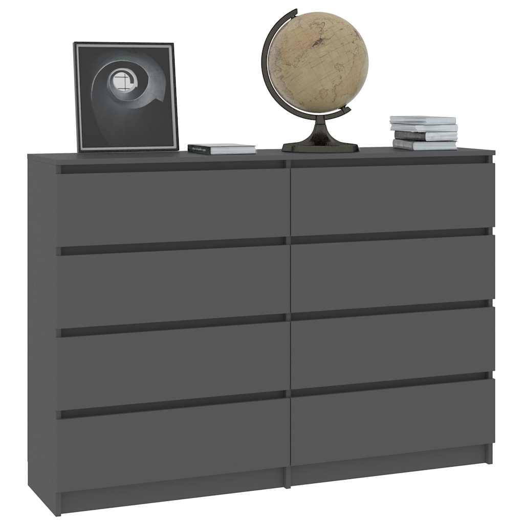 Sideboard Grey 140x35x99 cm Engineered Wood