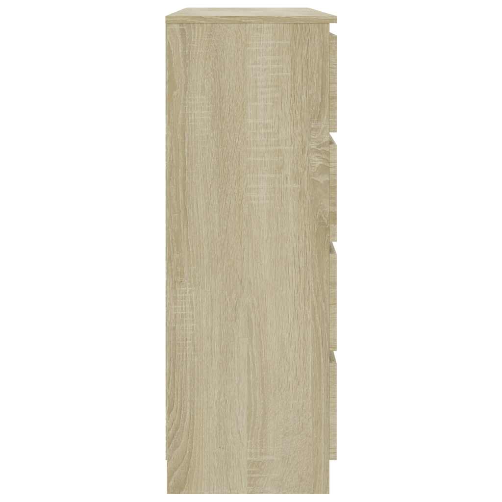 Drawer Sideboard Sonoma Oak 120x35x99 cm Engineered Wood