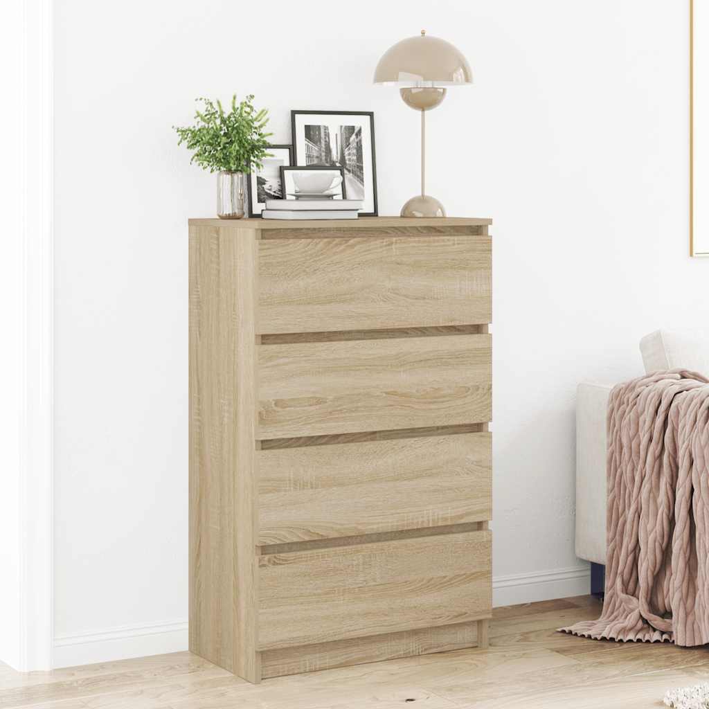 Sideboard Sonoma Oak 60x35x98.5 cm Engineered Wood
