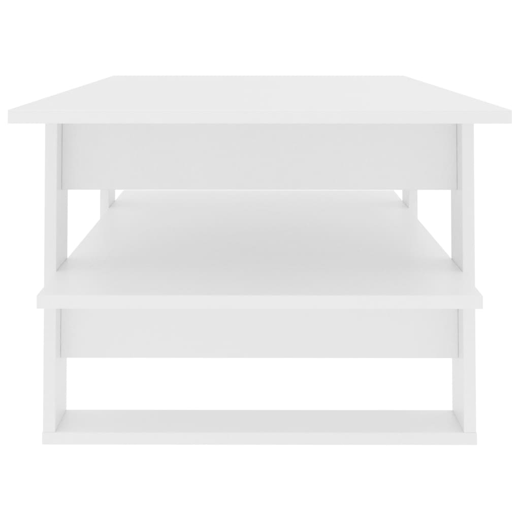 Coffee Table White 110x55x42 cm Engineered Wood