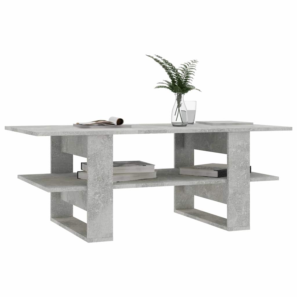 Coffee Table Concrete Grey 110x55x42 cm Engineered Wood