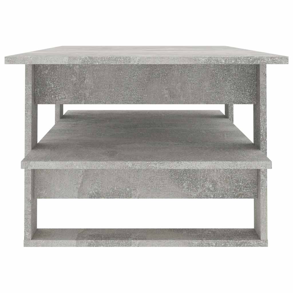 Coffee Table Concrete Grey 110x55x42 cm Engineered Wood