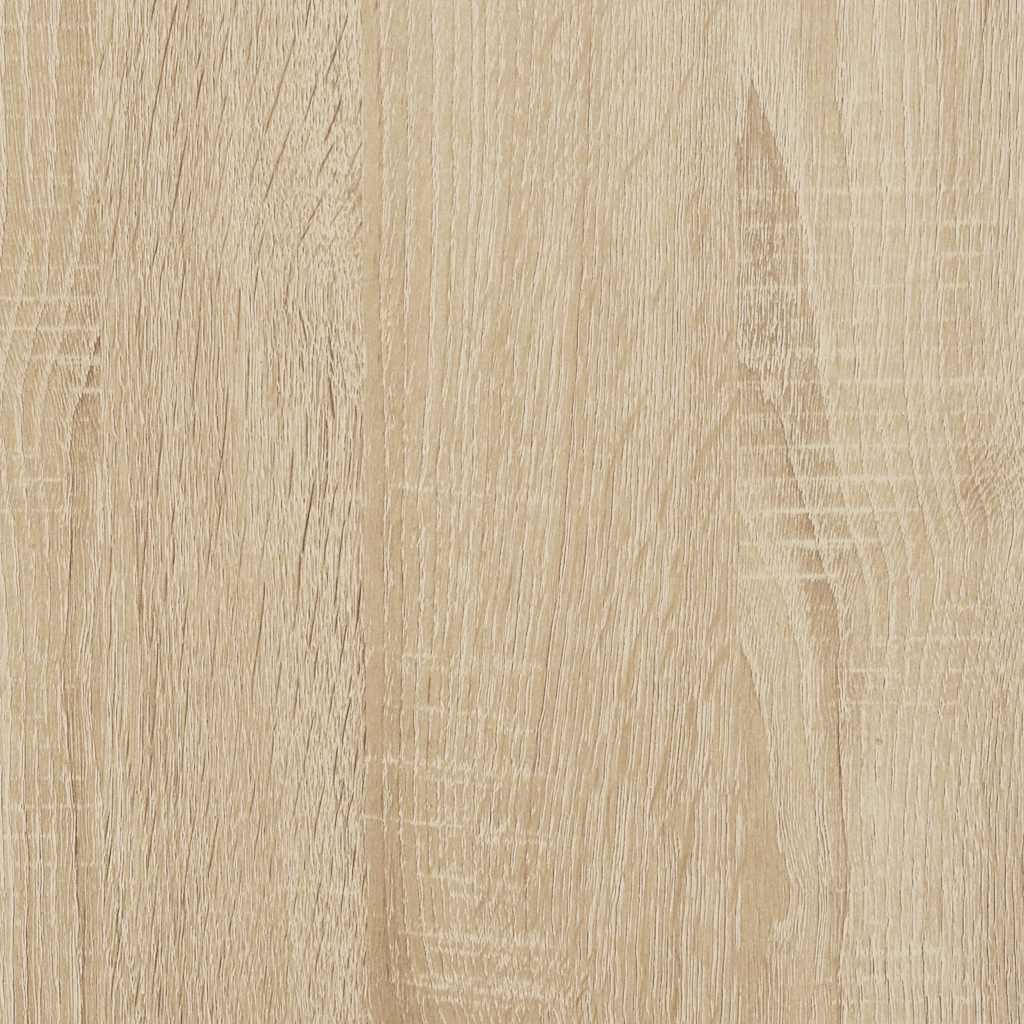 Wardrobe White and Sonoma Oak 80x52x180 cm Engineered Wood