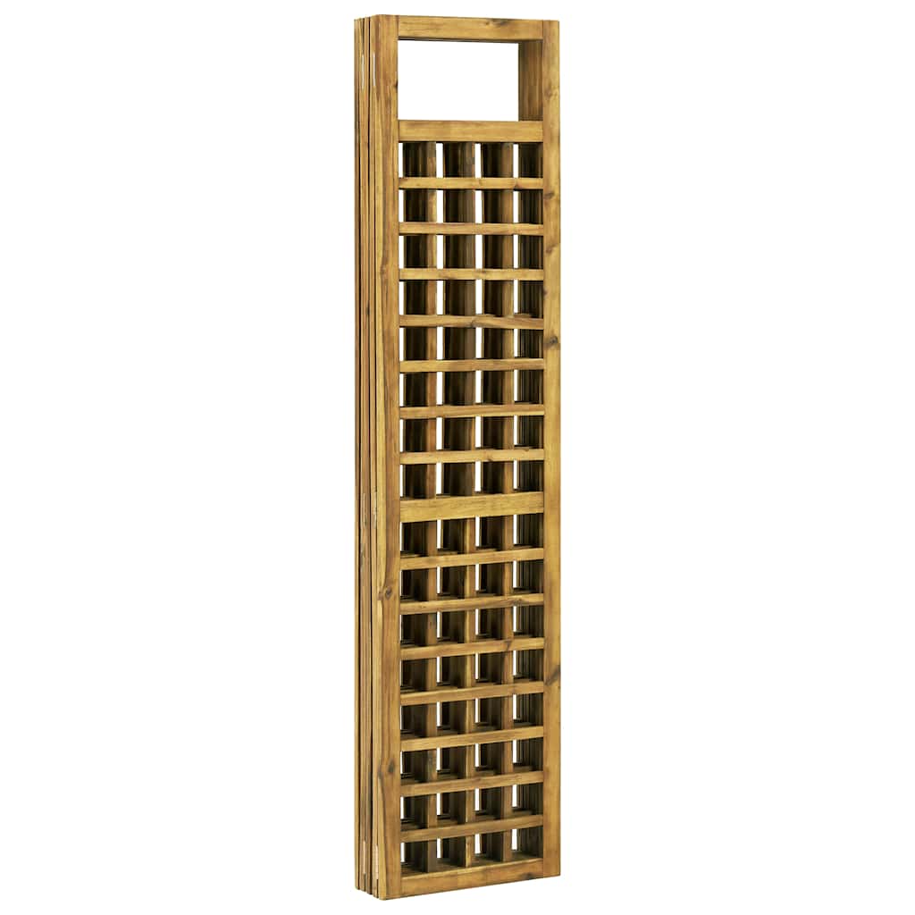 5-Panel Room Divider/Trellis Solid Acacia Wood 200x170 cm