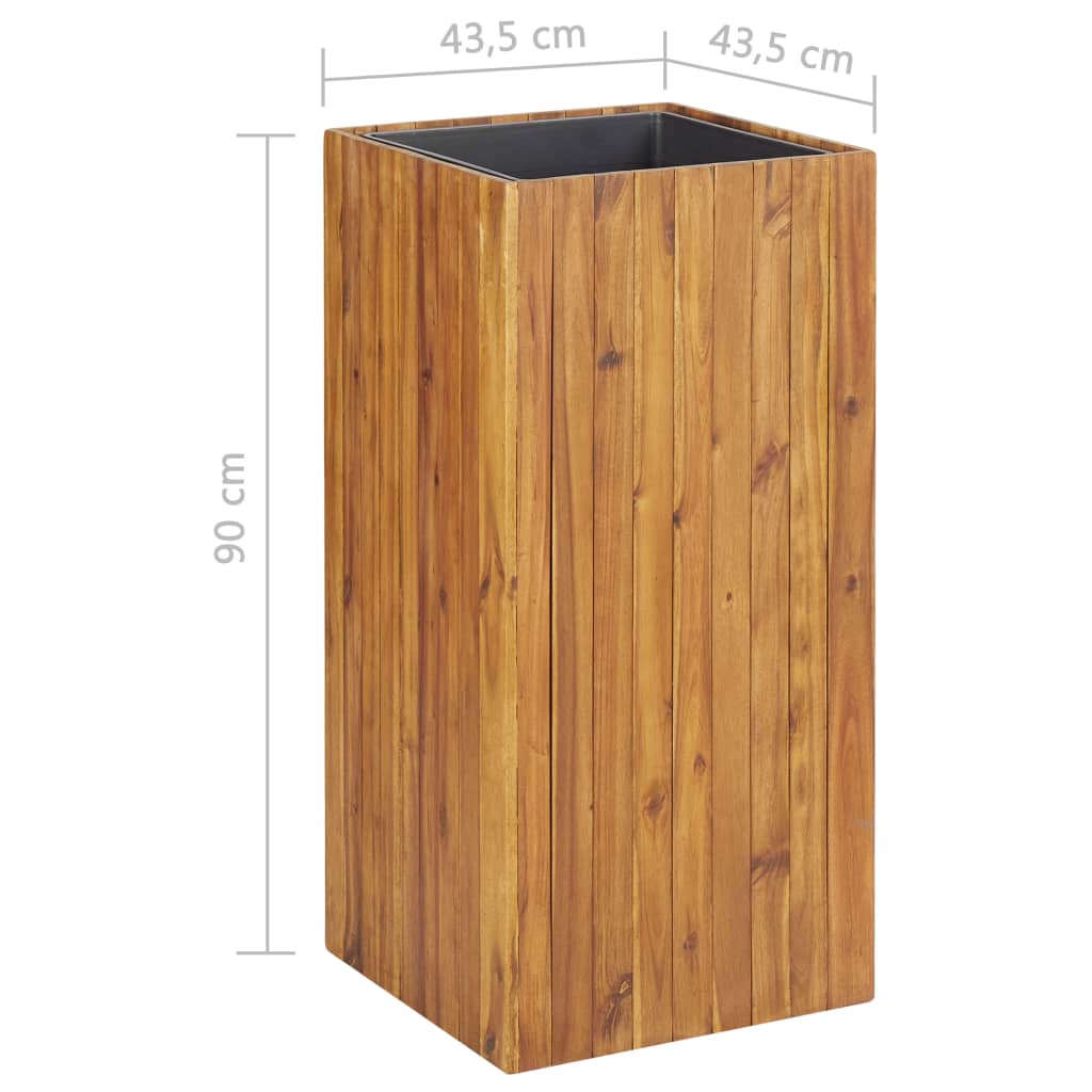 Garden Raised Bed 43.5x43.5x90 cm Solid Acacia Wood