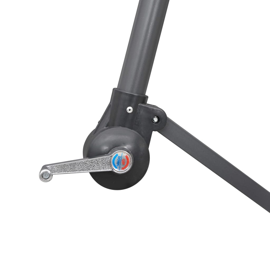 Hanging Garden Parasol White 3 m Aluminium Pole