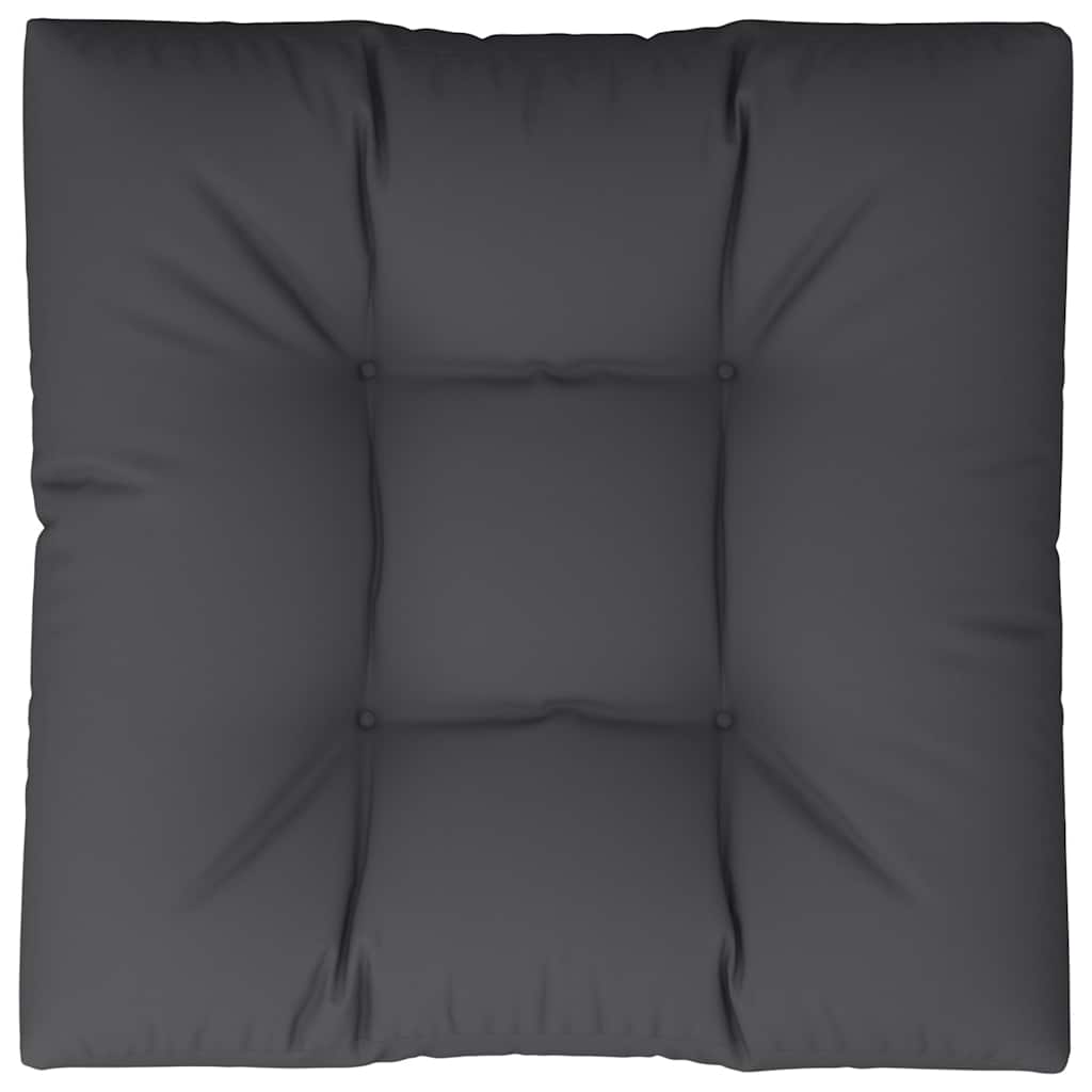 Pallet Cushion Black 80x80x12 cm Fabric