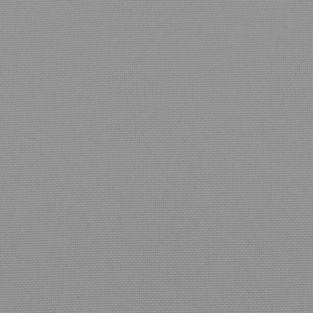 Garden Lowback Chair Cushions 4 pcs Grey Oxford Fabric