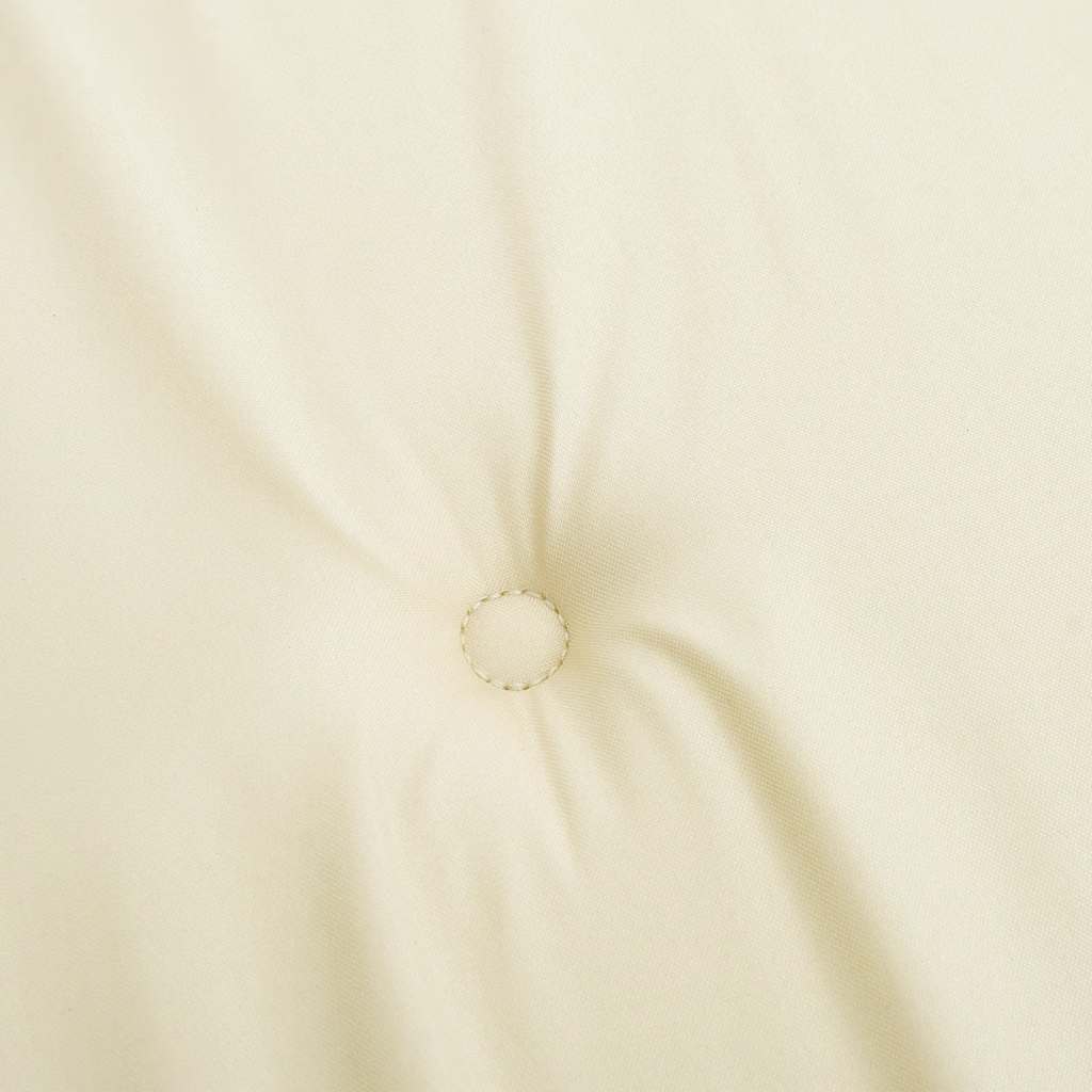 Garden Lowback Chair Cushions 4 pcs Cream 100x50x2 cm Oxford Fabric