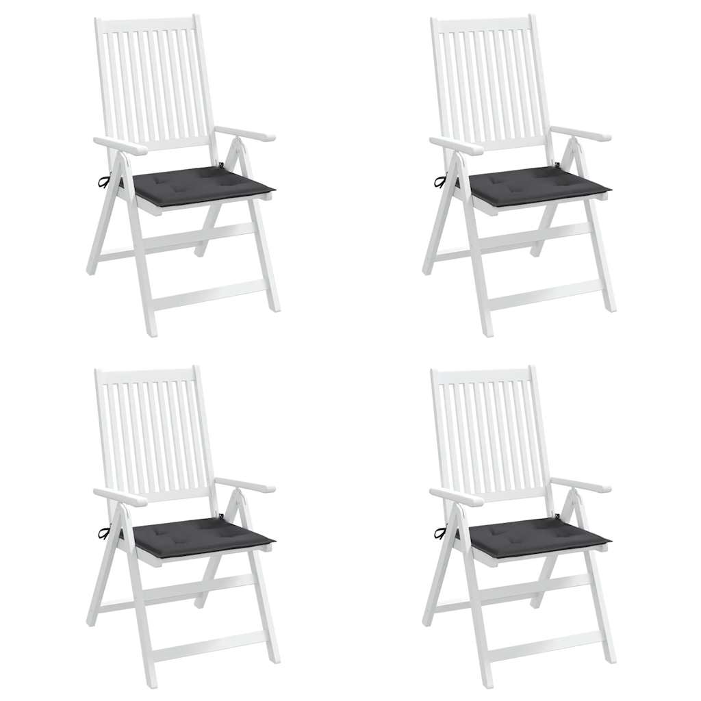 Garden Chair Cushions 4 pcs Anthracite 40x40x4 cm Oxford Fabric