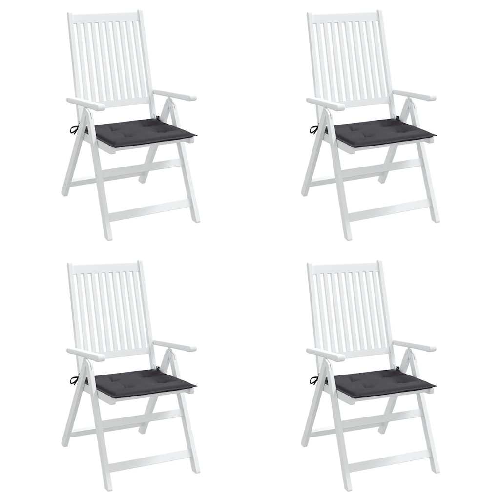 Garden Chair Cushions 4 pcs Anthracite 40x40x3 cm Oxford Fabric
