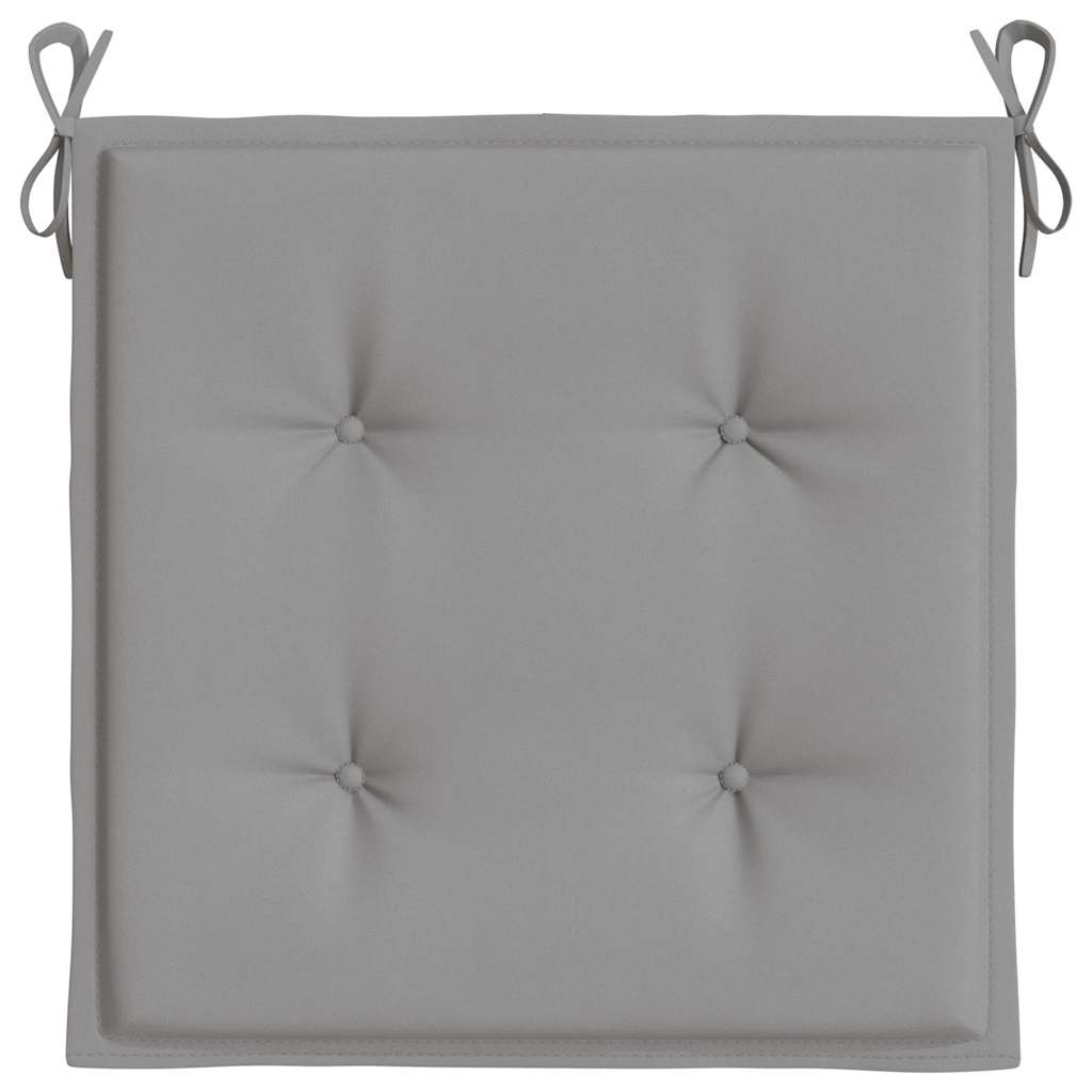 Garden Chair Cushions 4 pcs Grey 40x40x4 cm Oxford Fabric