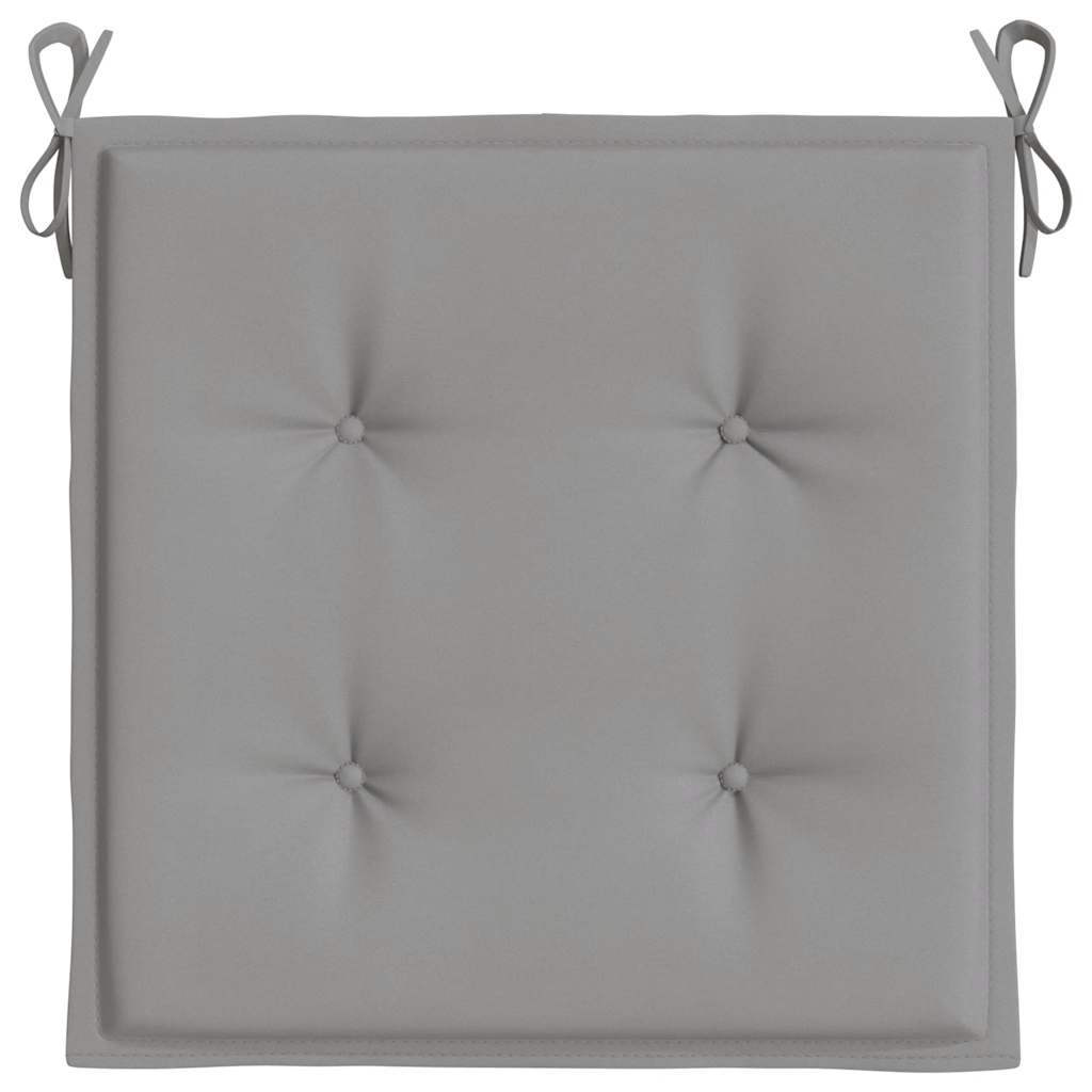 Garden Chair Cushions 4 pcs Grey 40x40x3 cm Oxford Fabric