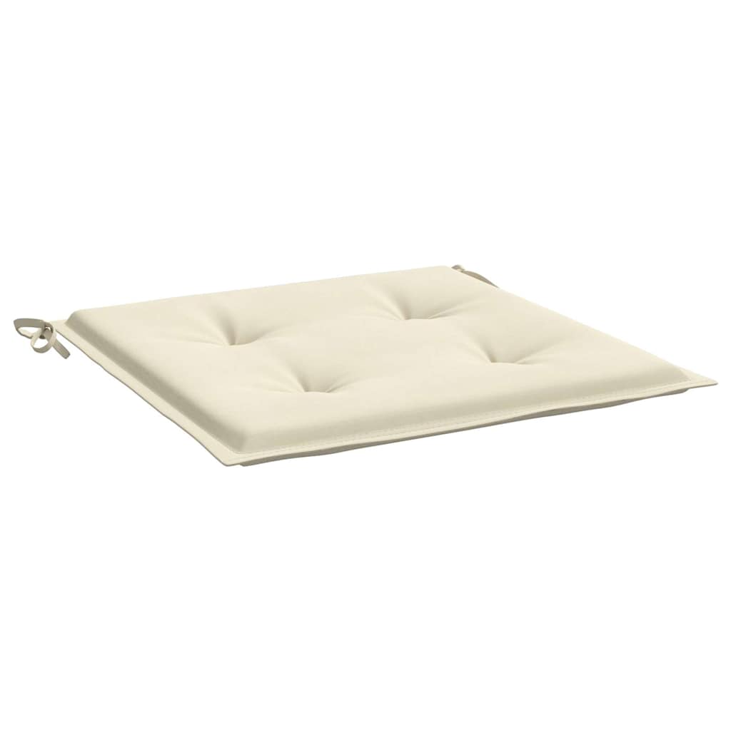 Garden Chair Cushions 4 pcs Cream 40x40x3 cm Oxford Fabric