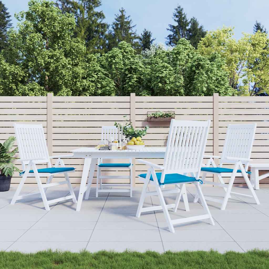 Garden Chair Cushions 4 pcs Blue 40x40x3 cm Oxford Fabric