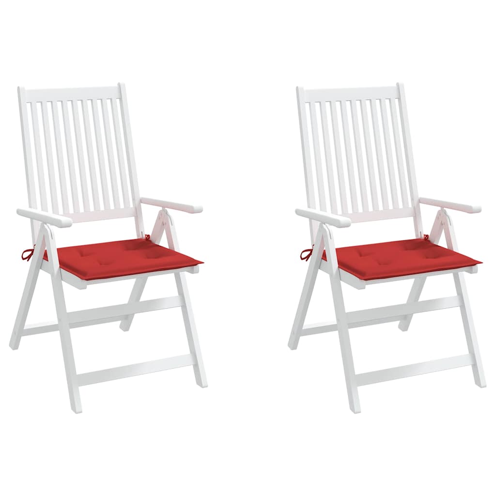Garden Chair Cushions 2 pcs Red 50x50x3 cm Oxford Fabric