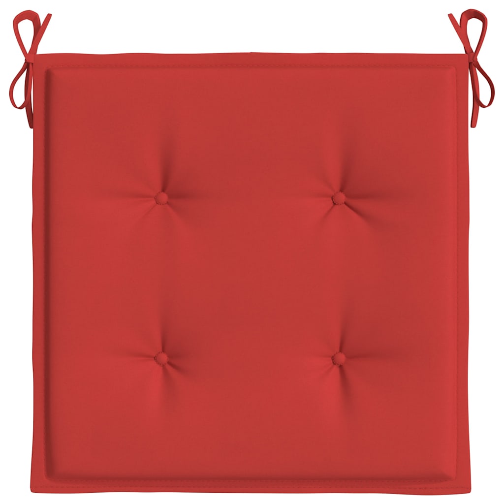 Garden Chair Cushions 2 pcs Red 50x50x3 cm Oxford Fabric