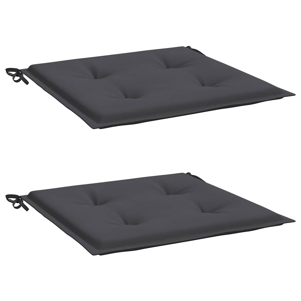 Garden Chair Cushions 2 pcs Anthracite 50x50x4 cm Oxford Fabric