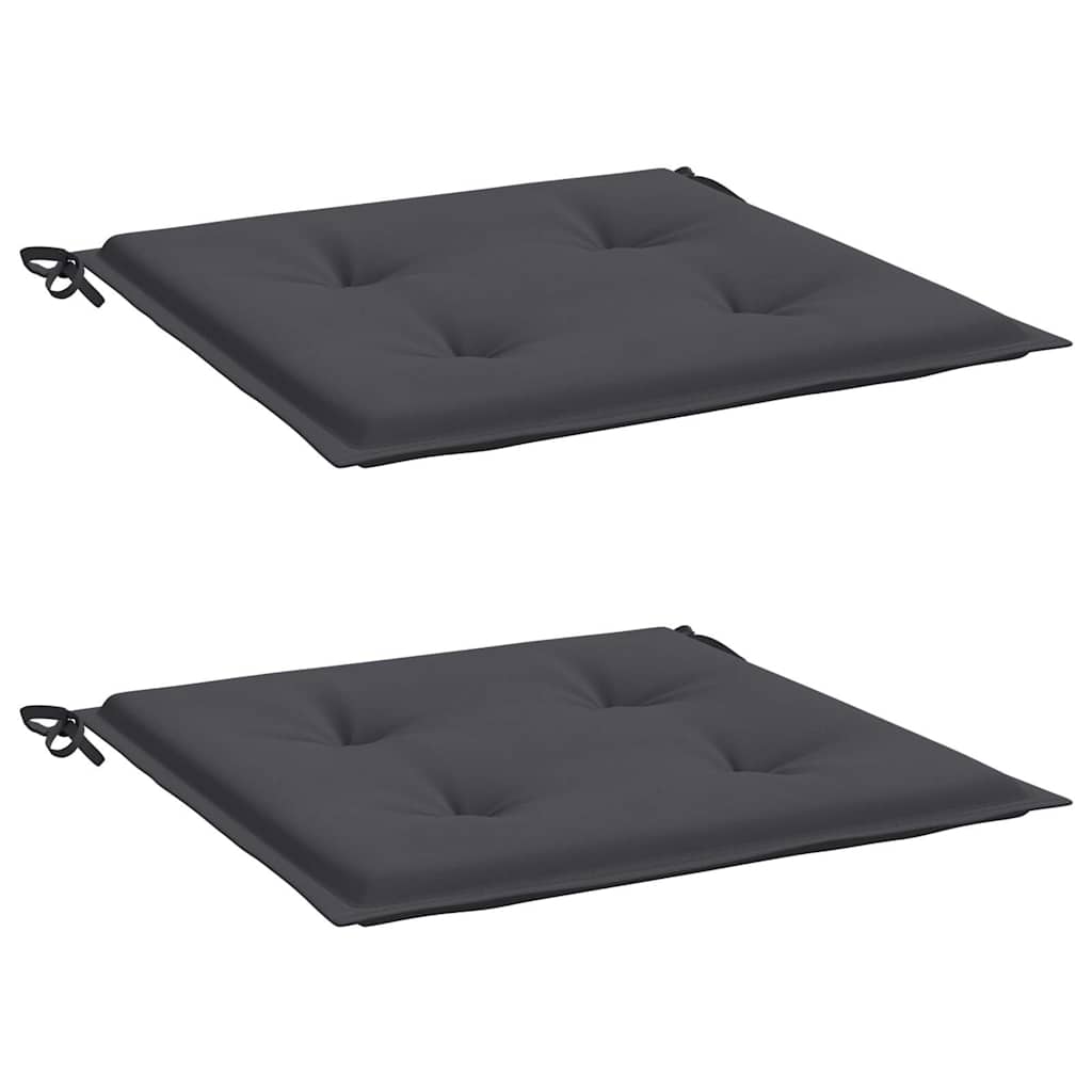 Garden Chair Cushions 2 pcs Anthracite 50x50x3 cm Oxford Fabric