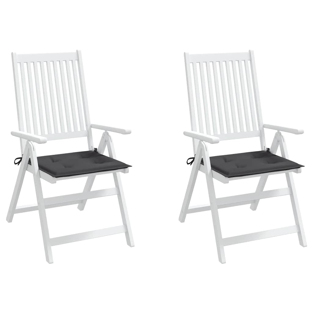 Garden Chair Cushions 2 pcs Anthracite 50x50x3 cm Oxford Fabric