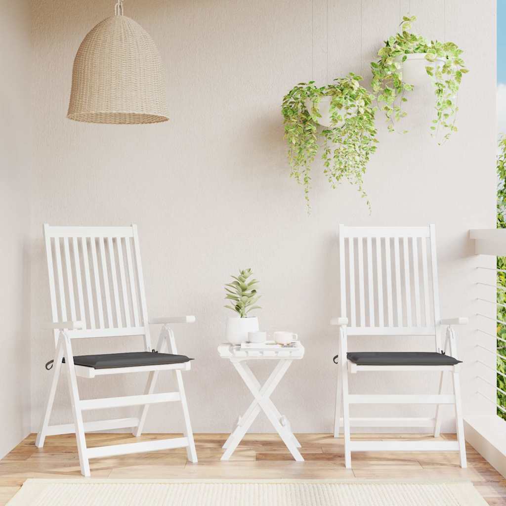 Garden Chair Cushions 2 pcs Anthracite 50x50x3 cm Oxford Fabric