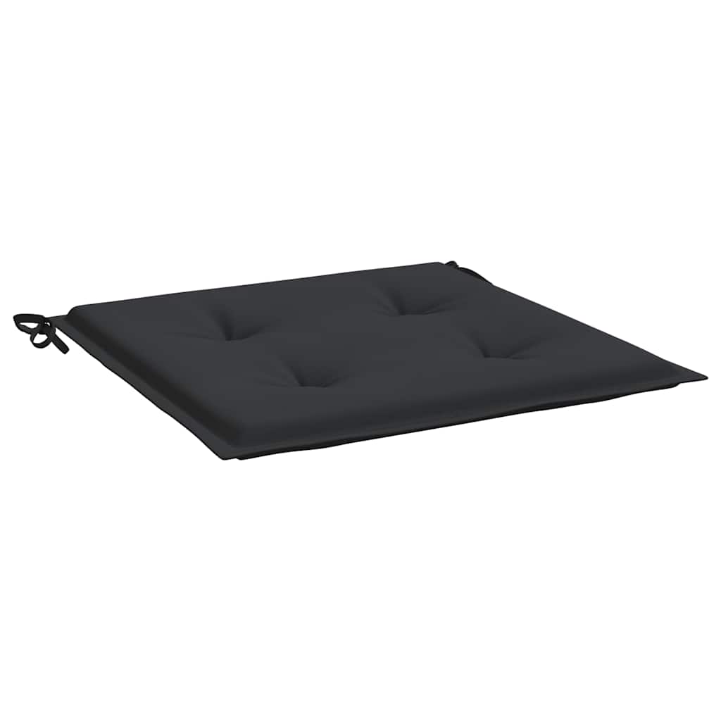 Garden Chair Cushions 2 pcs Black 50x50x3 cm Oxford Fabric