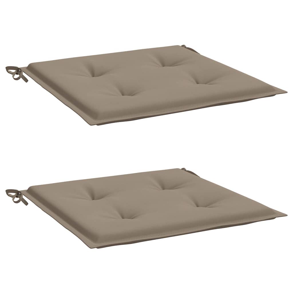 Garden Chair Cushions 2 pcs Taupe 50x50x3 cm Oxford Fabric
