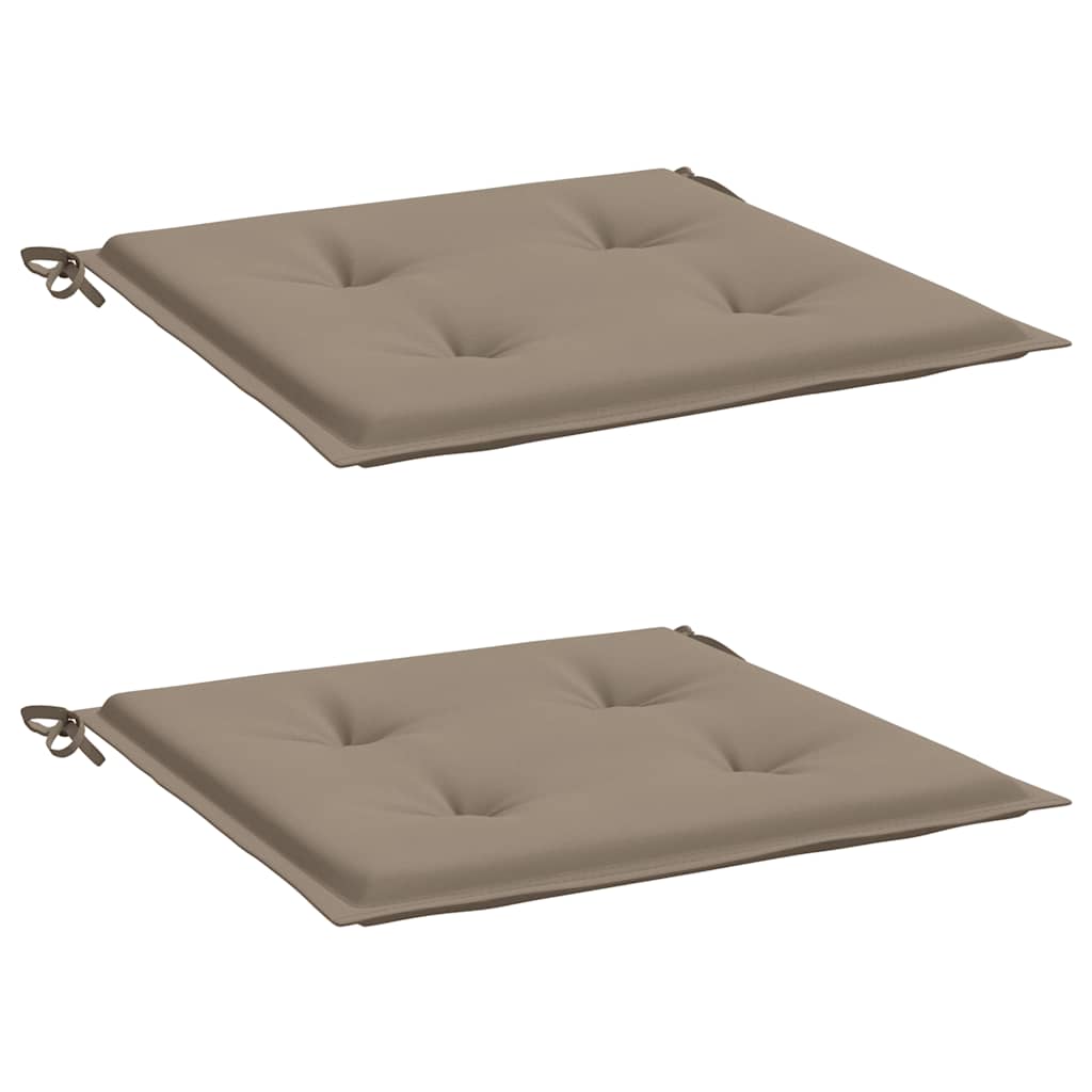 Garden Chair Cushions 2 pcs Taupe 50x50x4 cm Oxford Fabric