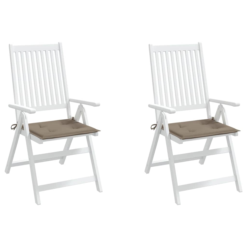 Garden Chair Cushions 2 pcs Taupe 50x50x3 cm Oxford Fabric