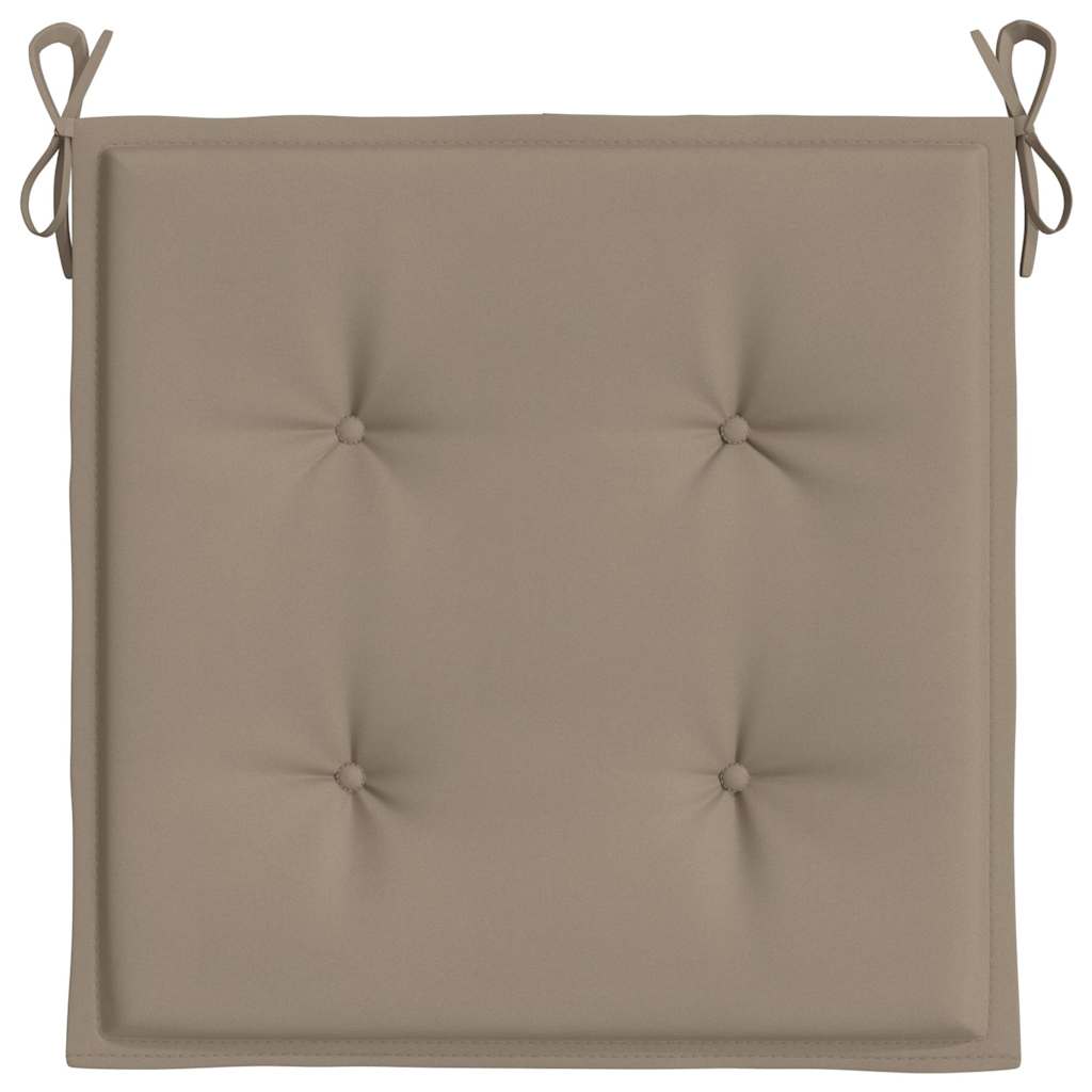 Garden Chair Cushions 2 pcs Taupe 50x50x3 cm Oxford Fabric