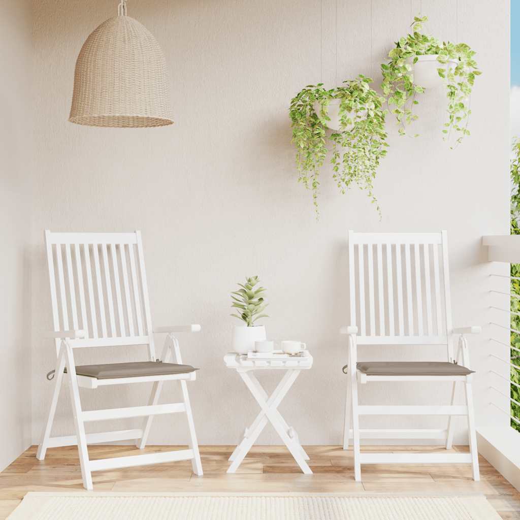 Garden Chair Cushions 2 pcs Taupe 50x50x4 cm Oxford Fabric