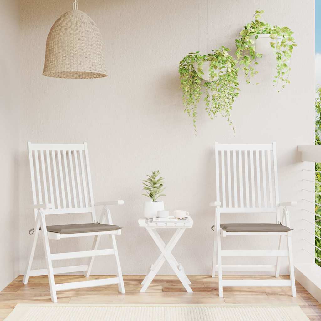 Garden Chair Cushions 2 pcs Taupe 50x50x3 cm Oxford Fabric