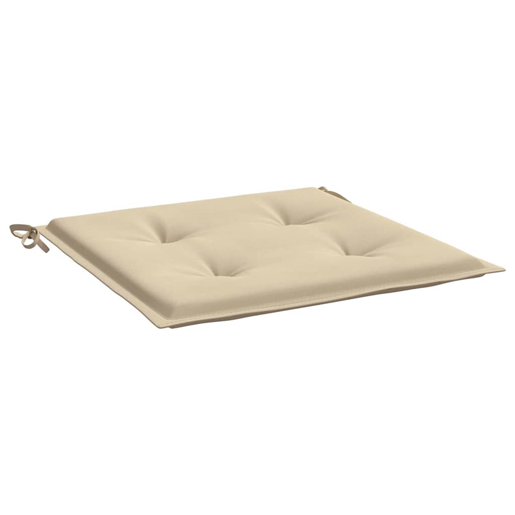 Garden Chair Cushions 2 pcs Beige 50x50x3 cm Oxford Fabric