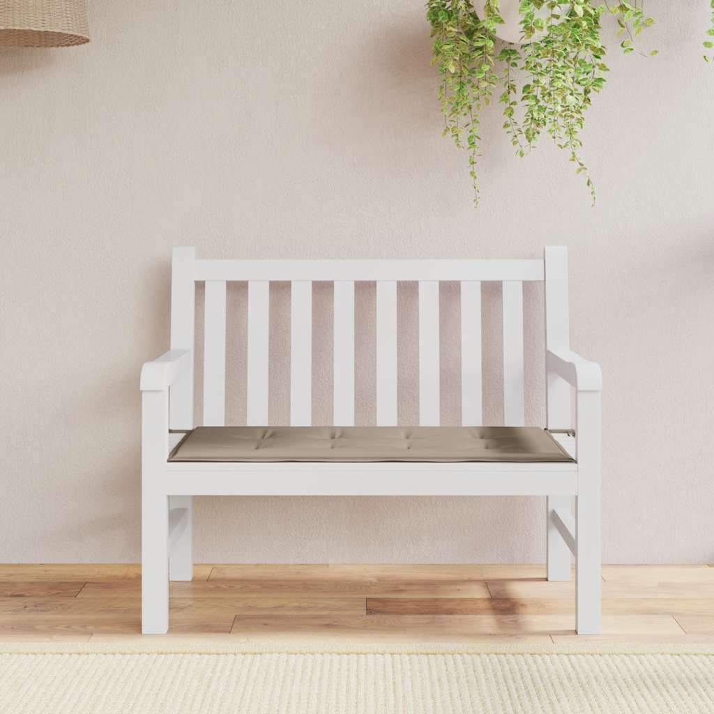 Garden Bench Cushion Taupe 100x50x3 cm Oxford Fabric