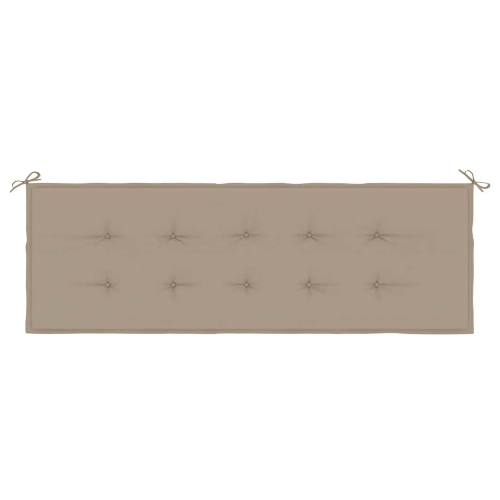 Garden Bench Cushion Taupe 150x50x3 cm Oxford Fabric