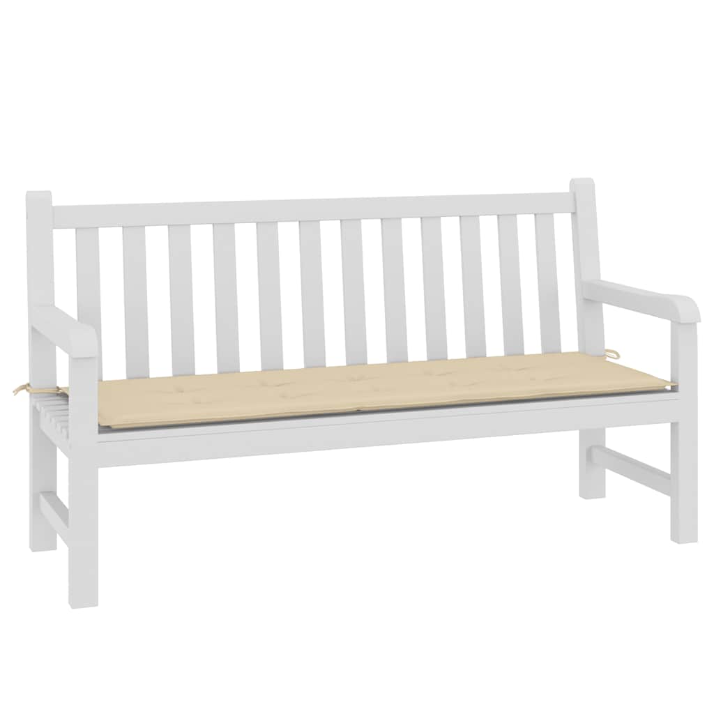 Garden Bench Cushion Beige 150x50x3 cm Oxford Fabric