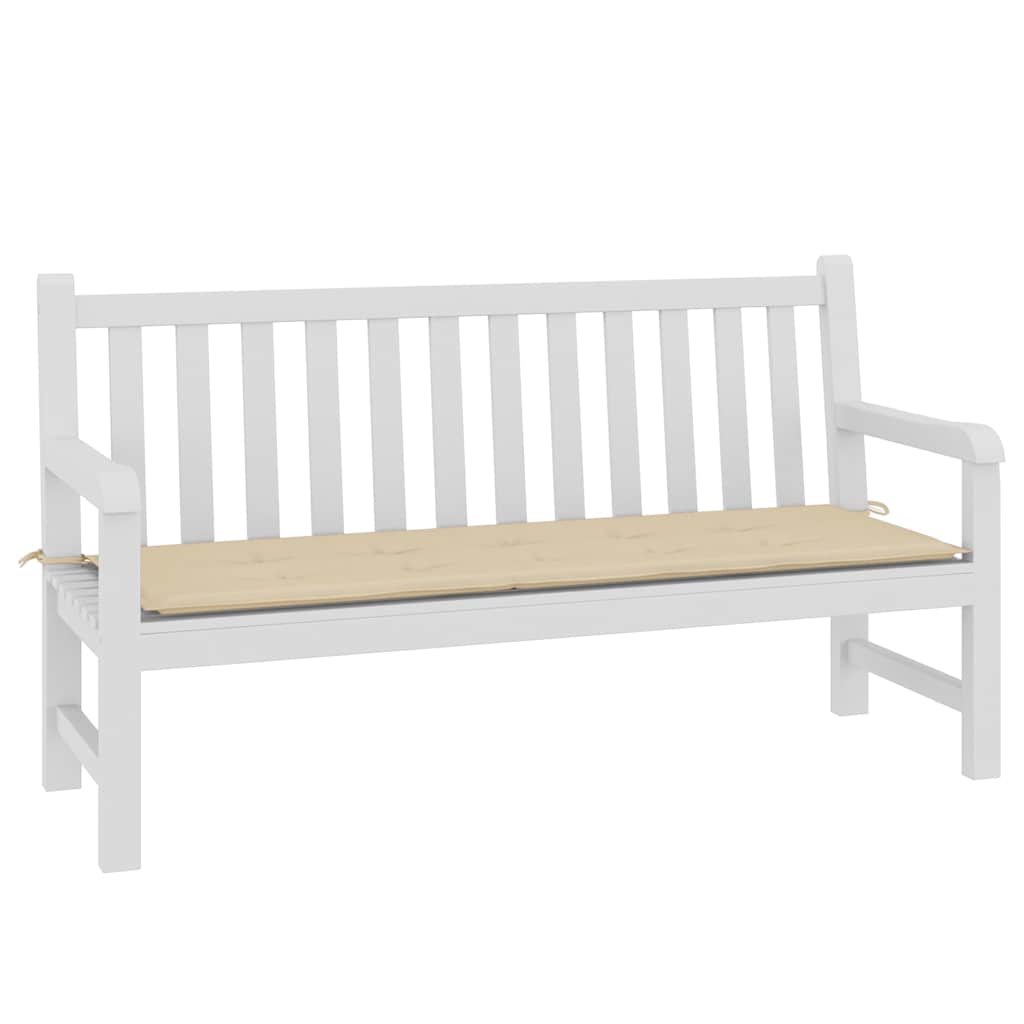 Garden Bench Cushion Beige 150x50x3 cm Oxford Fabric