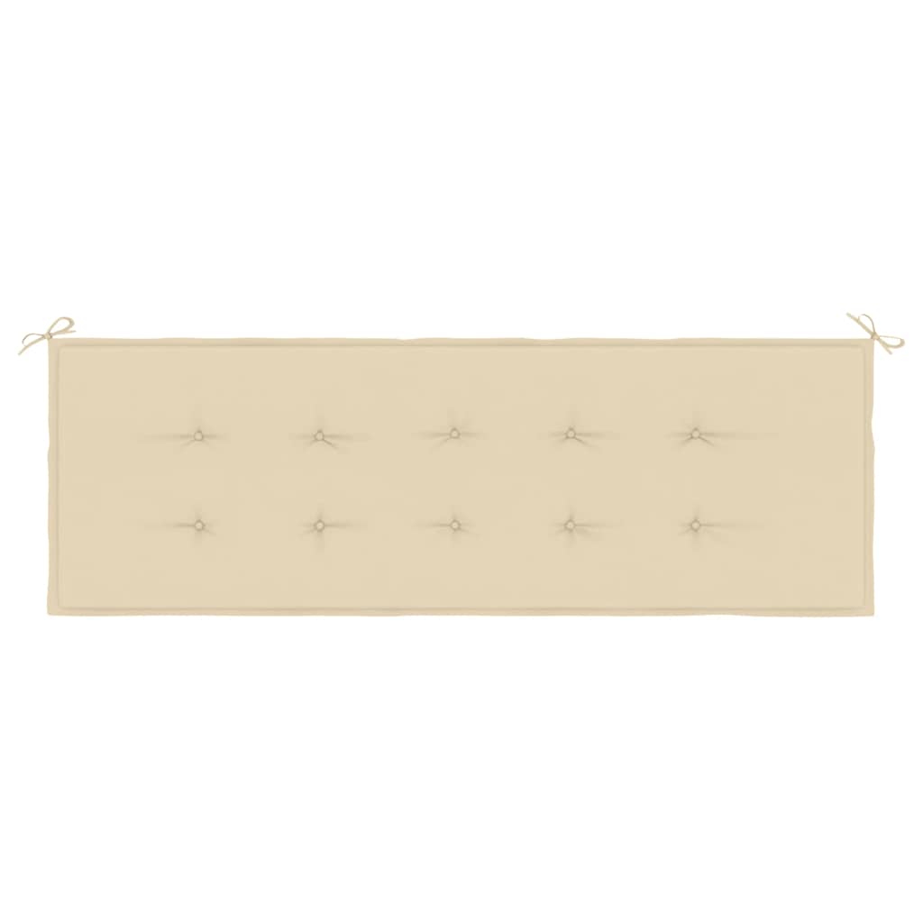 Garden Bench Cushion Beige 150x50x3 cm Oxford Fabric