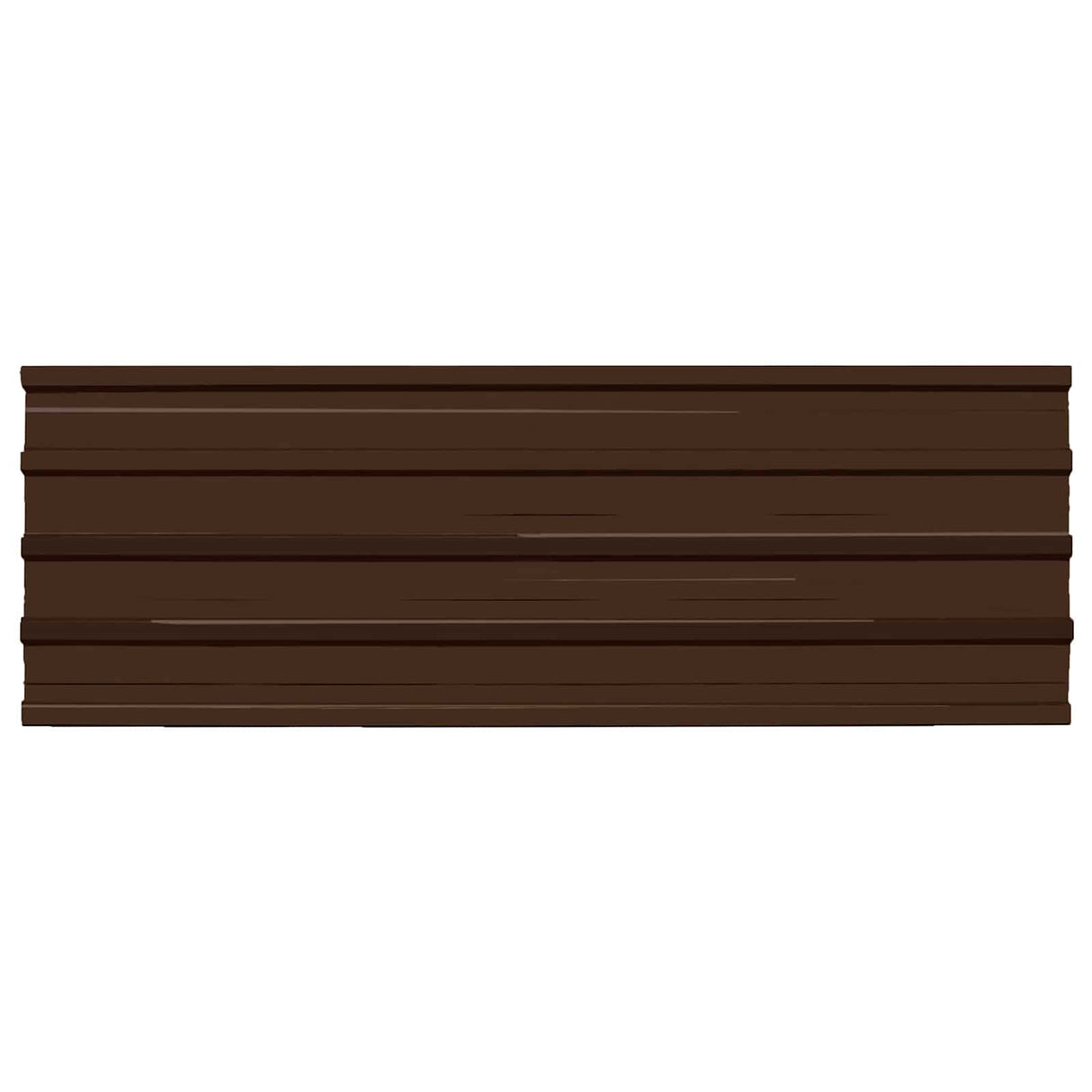 Roof Panel 12 pcs Brown 129 x 45 cm Galvanised steel