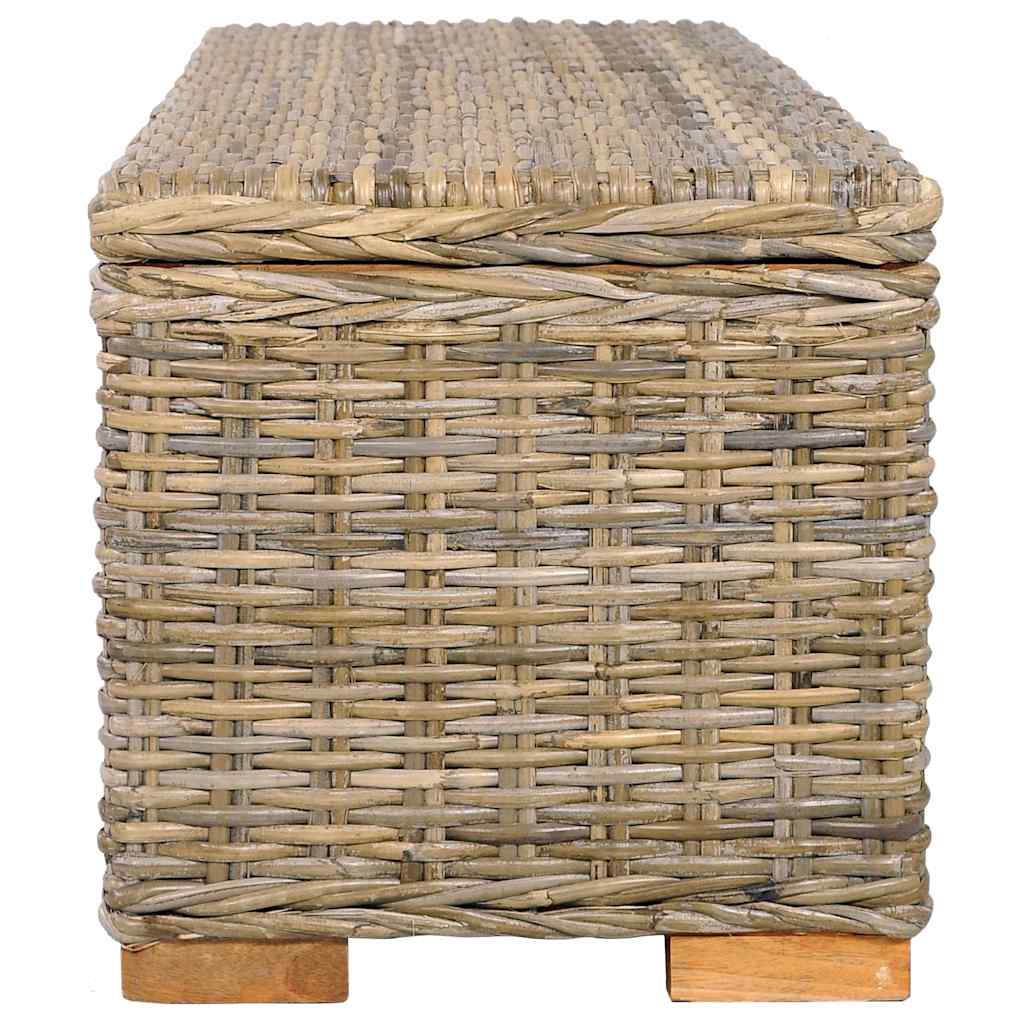 Storage Box 120 cm Kubu Rattan and Solid Mango Wood