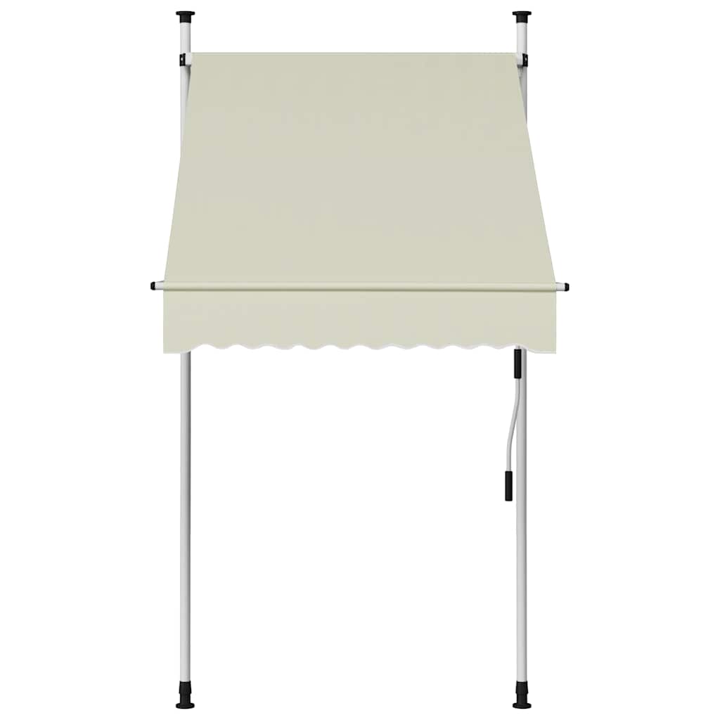 Manual Retractable Awning 100 cm Cream