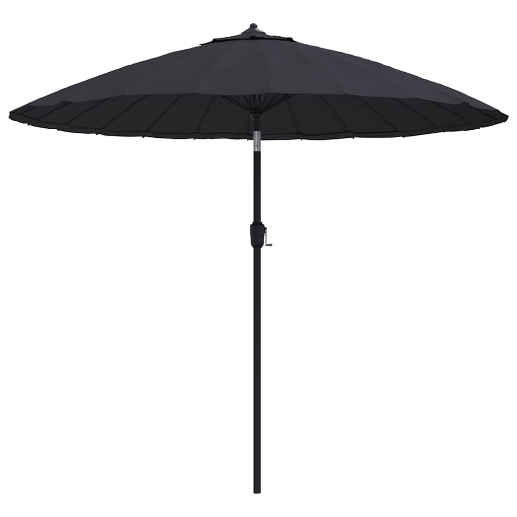 Garden Parasol with Aluminium Pole 250 cm Black