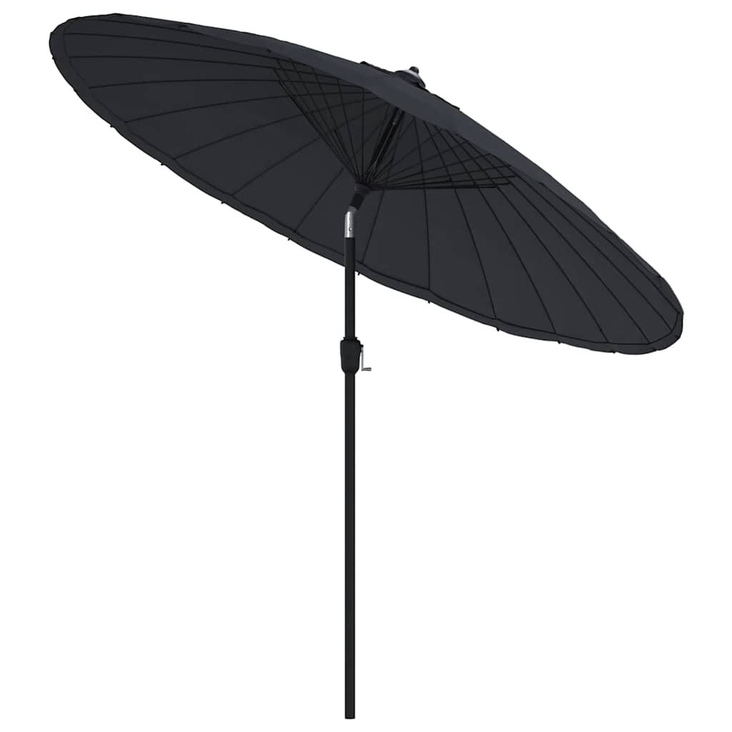 Garden Parasol with Aluminium Pole 250 cm Black