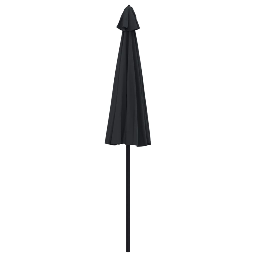 Garden Parasol with Aluminium Pole 250 cm Black