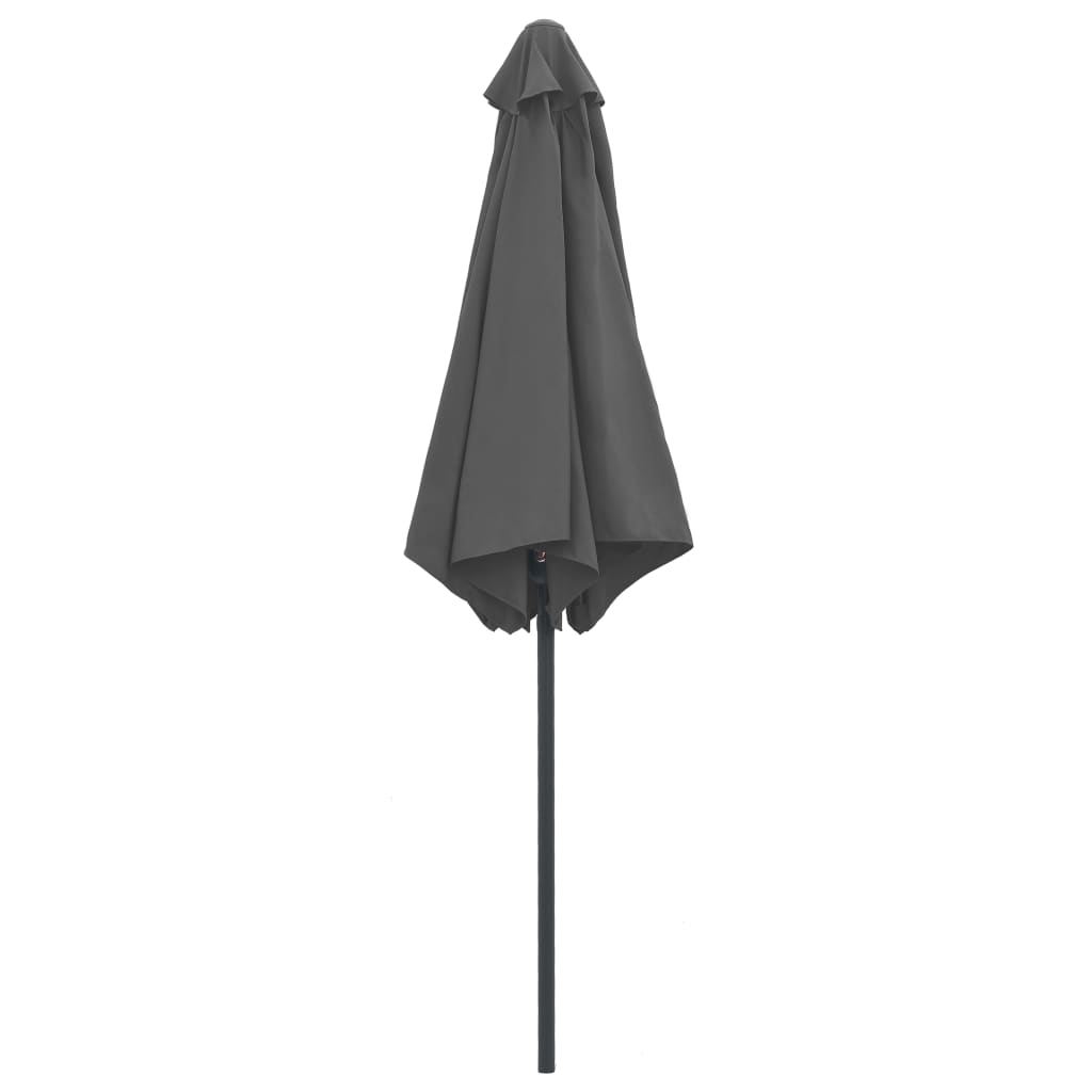 Garden Parasol with Aluminium Pole 270x246 cm Anthracite