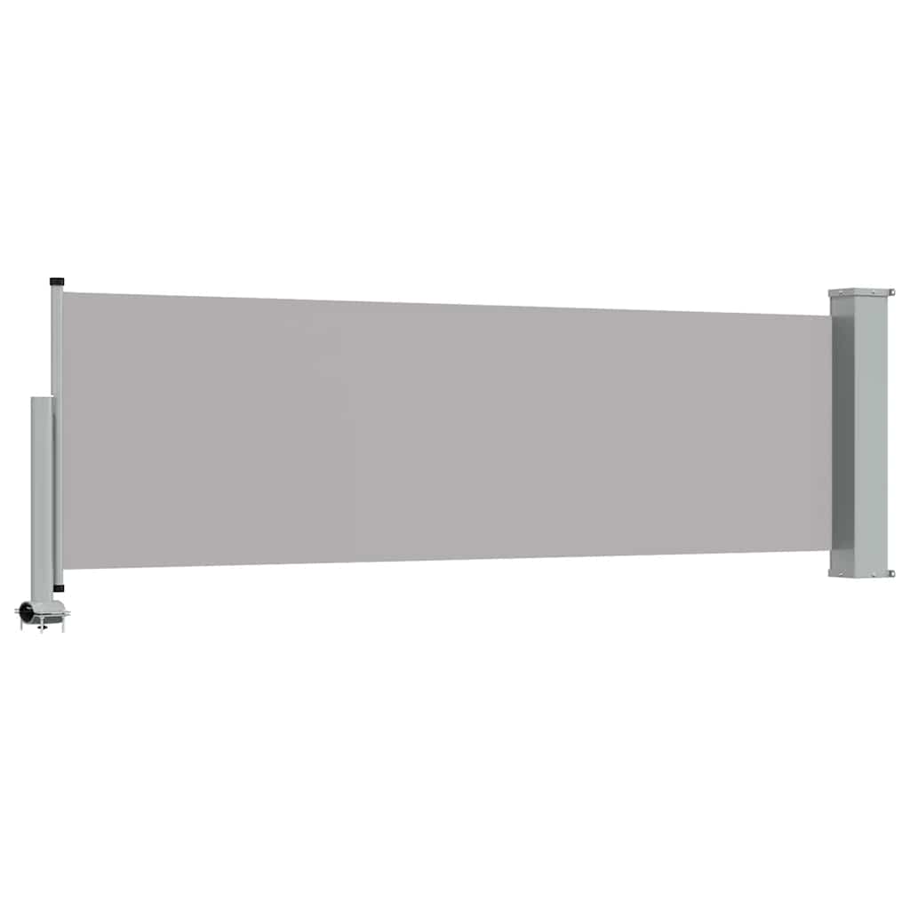 Patio Retractable Side Awning 80x300 cm Grey