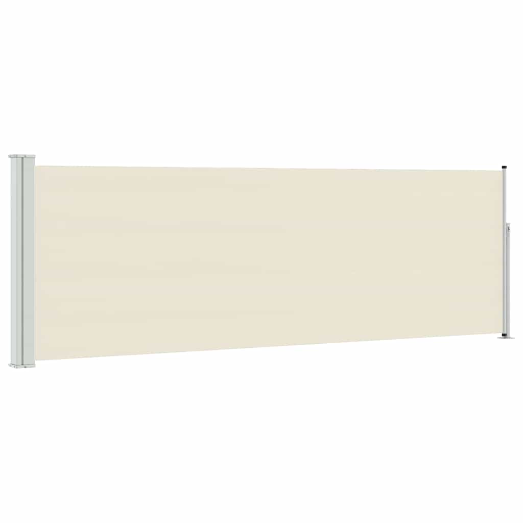Patio Retractable Side Awning 100x300 cm Cream