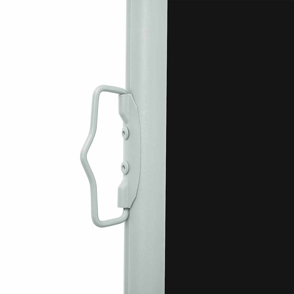 Patio Retractable Side Awning 100x514 cm Black